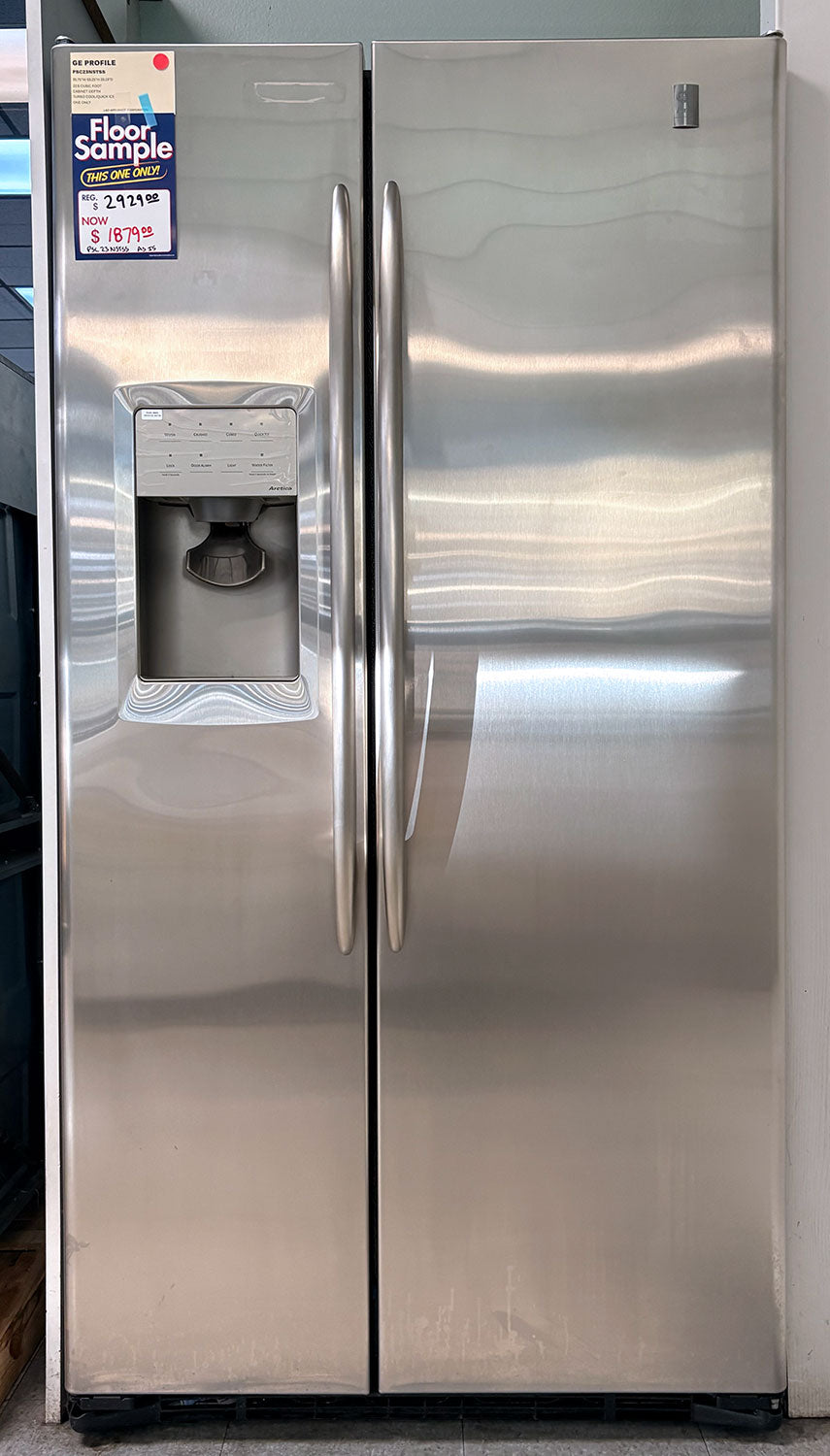 GE Profile Counter-Depth 22.6 Cu. Ft. Stainless Side-by-Side Refrigerator - Stainless Steel (PSC23NSTSS)