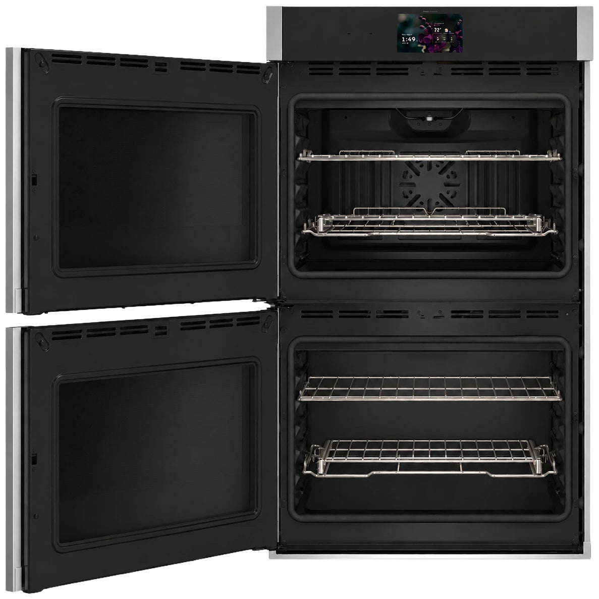 GE Profile  30" Smart Built-In Convection Double Wall Oven with Left-Hand Side-Swing Doors - Stainless Steel (PTD700LSZSS)