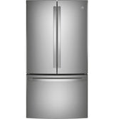 GE Profile  23.1 Cu. Ft. Counter-Depth Fingerprint Resistant French-Door Refrigerator - Fingerprint Resistant Stainless Steel (PWE23KYNFS)
