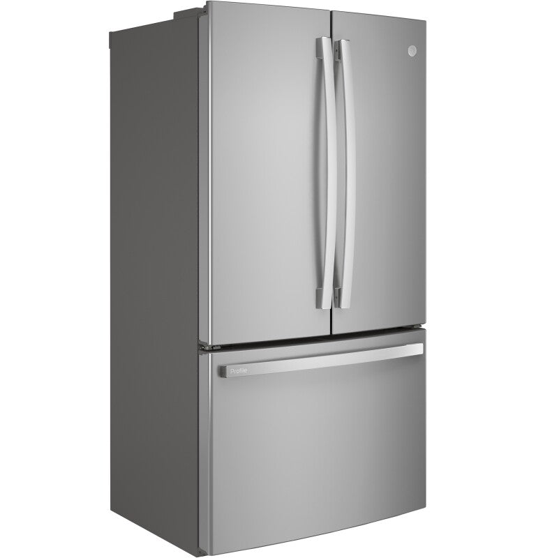 GE Profile  23.1 Cu. Ft. Counter-Depth Fingerprint Resistant French-Door Refrigerator - Fingerprint Resistant Stainless Steel (PWE23KYNFS)