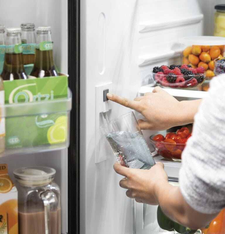 GE Profile  23.1 Cu. Ft. Counter-Depth Fingerprint Resistant French-Door Refrigerator - Fingerprint Resistant Stainless Steel (PWE23KYNFS)