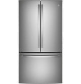 GE Profile 23.1 Cu. Ft. Counter-Depth Fingerprint Resistant French-Door Refrigerator - Gray (PWE23KYNFS)