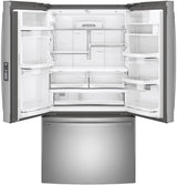 GE Profile 23.1 Cu. Ft. Counter-Depth Fingerprint Resistant French-Door Refrigerator - Gray (PWE23KYNFS)