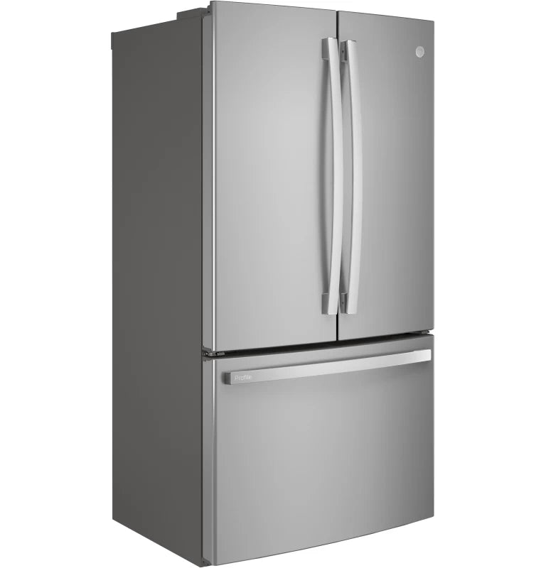 GE Profile 23.1 Cu. Ft. Counter-Depth Fingerprint Resistant French-Door Refrigerator - Gray (PWE23KYNFS)