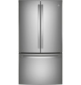 GE Profile 23.1 Cu. Ft. Counter-Depth Fingerprint Resistant French-Door Refrigerator - Stainless Steel (PWE23KYNFS)