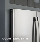 GE Profile 23.1 Cu. Ft. Counter-Depth Fingerprint Resistant French-Door Refrigerator - Stainless Steel (PWE23KYNFS)