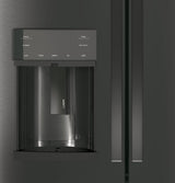 GE Profile 22.1 Cu. Ft. Counter-Depth French-Door Refrigerator with Hands-Free AutoFill - Black Stainless (PYE22KBLTS)
