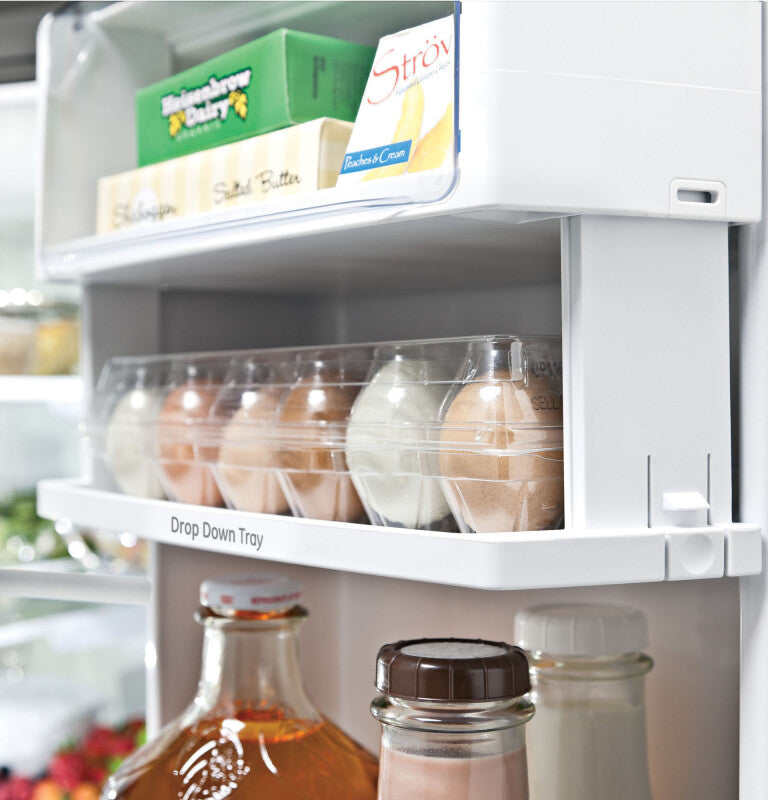 GE Profile 22.1 Cu. Ft. Counter-Depth French-Door Refrigerator with Hands-Free AutoFill - Black (PYE22KBLTS)