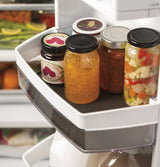 GE Profile 22.1 Cu. Ft. Counter-Depth French-Door Refrigerator with Hands-Free AutoFill - Black Stainless (PYE22KBLTS)