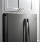 GE Profile 22.1 Cu. Ft. Counter-Depth French-Door Refrigerator with Hands-Free AutoFill - Black Stainless (PYE22KBLTS)