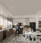 GE Profile 22.1 Cu. Ft. Counter-Depth French-Door Refrigerator with Hands-Free AutoFill - Black Stainless (PYE22KBLTS)