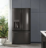 GE Profile 22.1 Cu. Ft. Counter-Depth French-Door Refrigerator with Hands-Free AutoFill -  (PYE22KBLTS)