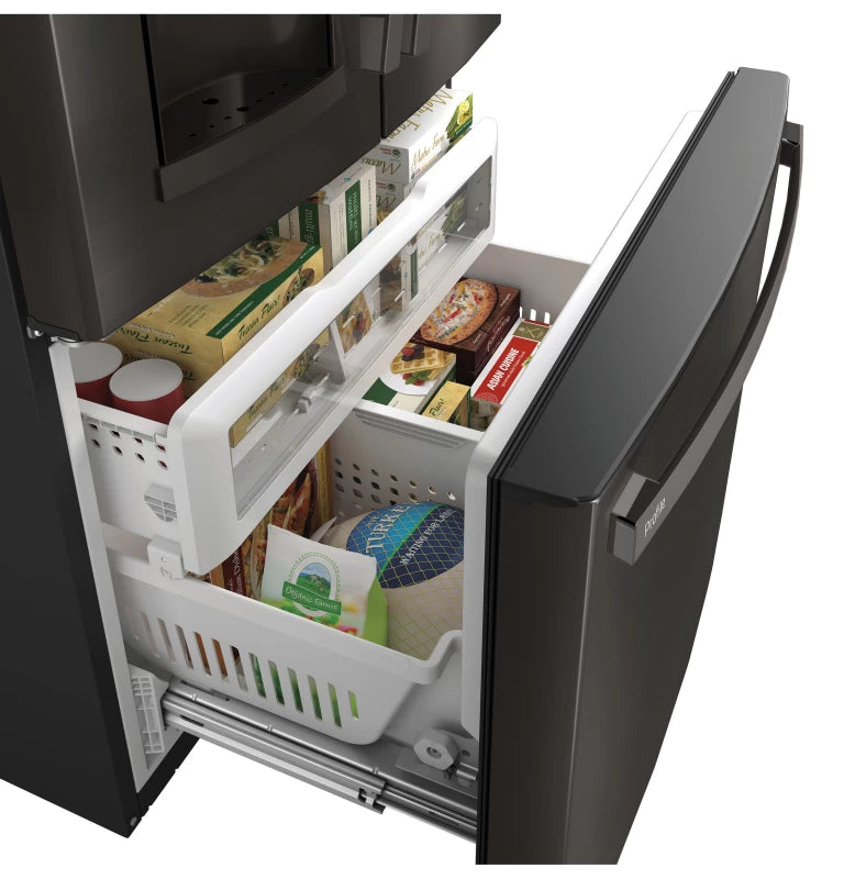 GE Profile 22.1 Cu. Ft. Counter-Depth French-Door Refrigerator with Hands-Free AutoFill -  (PYE22KBLTS)