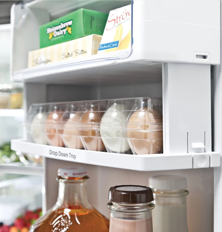 GE Profile 22.1 Cu. Ft. Counter-Depth French-Door Refrigerator with Hands-Free AutoFill -  (PYE22KBLTS)