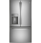 GE Profile  22.1 Cu. Ft. Counter-Depth Fingerprint Resistant French-Door Refrigerator with Hands-Free AutoFill - Fingerprint Resistant Stainless Steel (PYE22KYNFS)