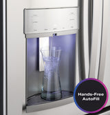GE Profile  22.1 Cu. Ft. Counter-Depth Fingerprint Resistant French-Door Refrigerator with Hands-Free AutoFill - Fingerprint Resistant Stainless Steel (PYE22KYNFS)