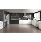 GE Profile  22.1 Cu. Ft. Counter-Depth Fingerprint Resistant French-Door Refrigerator with Hands-Free AutoFill - Fingerprint Resistant Stainless Steel (PYE22KYNFS)