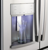 GE Profile  22.1 Cu. Ft. Counter-Depth Fingerprint Resistant French-Door Refrigerator with Hands-Free AutoFill - Fingerprint Resistant Stainless Steel (PYE22KYNFS)