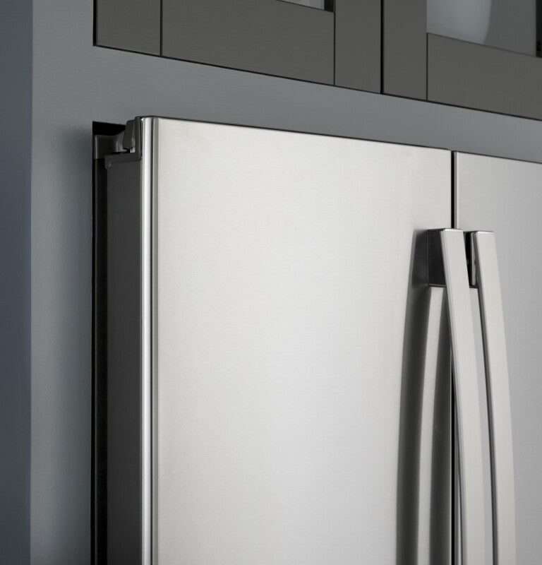 GE Profile  22.1 Cu. Ft. Counter-Depth Fingerprint Resistant French-Door Refrigerator with Hands-Free AutoFill - Fingerprint Resistant Stainless Steel (PYE22KYNFS)