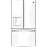 GE Profile  22.1 Cu. Ft. Counter-Depth Fingerprint Resistant French-Door Refrigerator with Hands-Free AutoFill - Fingerprint Resistant Stainless Steel (PYE22KYNFS)