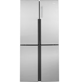 HAIER  Haier 16.8 Cu. Ft. Quad Door Refrigerator - Fingerprint Resistant Stainless (QHE16HYPFS)
