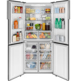 HAIER  Haier 16.8 Cu. Ft. Quad Door Refrigerator - Fingerprint Resistant Stainless (QHE16HYPFS)