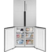 HAIER  Haier 16.8 Cu. Ft. Quad Door Refrigerator - Fingerprint Resistant Stainless (QHE16HYPFS)