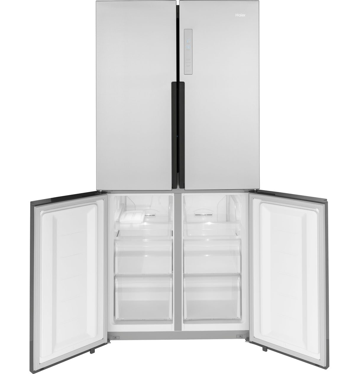 HAIER  Haier 16.8 Cu. Ft. Quad Door Refrigerator - Fingerprint Resistant Stainless (QHE16HYPFS)