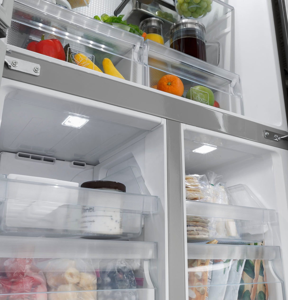 HAIER  Haier 16.8 Cu. Ft. Quad Door Refrigerator - Fingerprint Resistant Stainless (QHE16HYPFS)