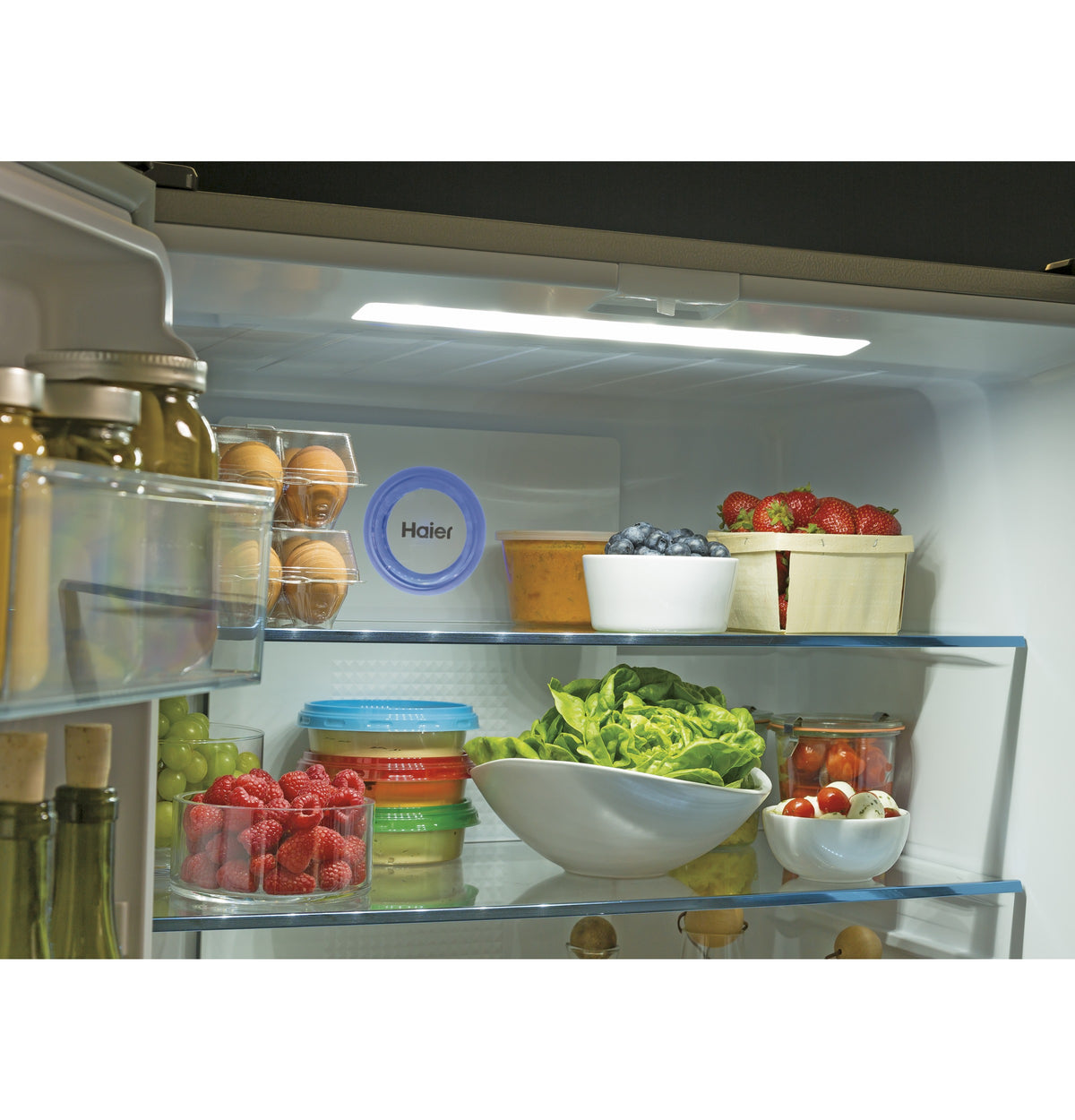 HAIER  Haier 16.8 Cu. Ft. Quad Door Refrigerator - Fingerprint Resistant Stainless (QHE16HYPFS)