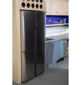 HAIER  Haier 16.8 Cu. Ft. Quad Door Refrigerator - Fingerprint Resistant Stainless (QHE16HYPFS)