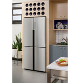 HAIER  Haier 16.8 Cu. Ft. Quad Door Refrigerator - Fingerprint Resistant Stainless (QHE16HYPFS)