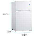 AVANTI Avanti 3.1 cu. ft. Compact Refrigerator - White / 3.1 cu. ft. -  (RA31B0W)