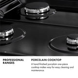 ZLINE  36 In. 4.6 Cu. Ft. Legacy Dual Fuel Range With 6 Burner Gas Cooktop And Electric Convection Oven In Stainless Steel - Stainless Steel (RA36)