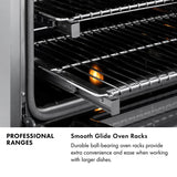 ZLINE  36 In. 4.6 Cu. Ft. Legacy Dual Fuel Range With 6 Burner Gas Cooktop And Electric Convection Oven In Stainless Steel - Stainless Steel (RA36)