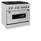 ZLINE  36 In. 4.6 Cu. Ft. Legacy Dual Fuel Range With 6 Burner Gas Cooktop And Electric Convection Oven In Stainless Steel - Stainless Steel (RA36)