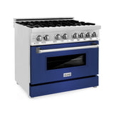 ZLINE 36" 4.6 cu. ft. Dual Fuel Range with Gas Stove and Electric Oven - Stainless Steel (RA36)