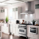 ZLINE  36" 4.6 cu. ft. Dual Fuel Range with Gas Stove and Electric Oven - Stainless Steel (RA36)