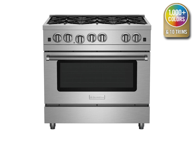 BlueStar 36″ Culinary Series (RCS) Sealed Burner Range - Stainless Steel (RCS36SBV2)