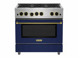 BLUESTAR  36″ Culinary Series (RCS) Sealed Burner Range - Stainless Steel (RCS36SBV2)