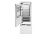 BERTAZZONI  30" W Built-In Bottom Mount Refrigerator Panel Ready, LEFT SWING - Panel Ready (REF30BMBIPLT)