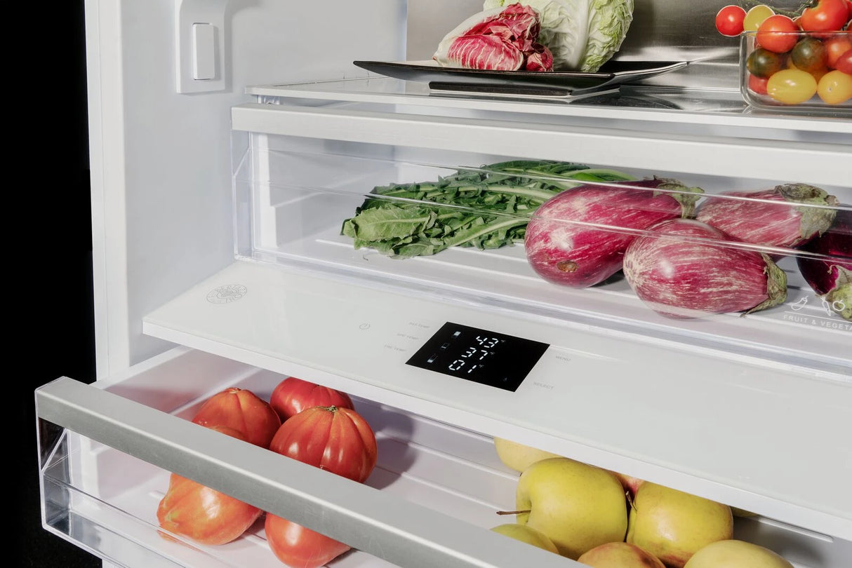 BERTAZZONI  30" W Built-In Bottom Mount Refrigerator Panel Ready, LEFT SWING - Panel Ready (REF30BMBIPLT)
