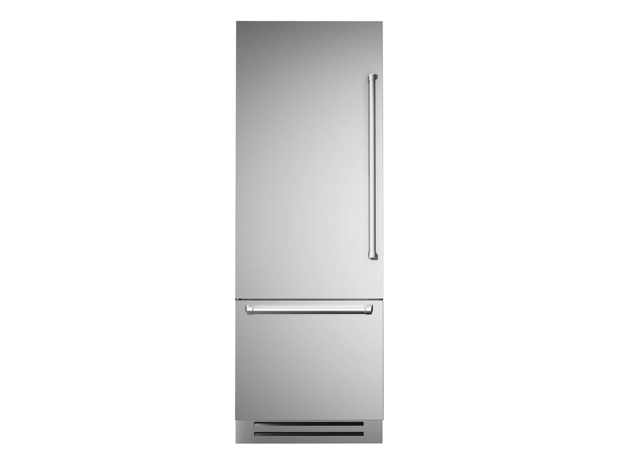 BERTAZZONI  30" W Built-In Bottom Mount Refrigerator SS Panel, LEFT SWING - Stainless Steel (REF30BMBIXLT)