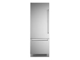 BERTAZZONI  30" W Built-In Bottom Mount Refrigerator SS Panel, LEFT SWING - Stainless Steel (REF30BMBIXLT)