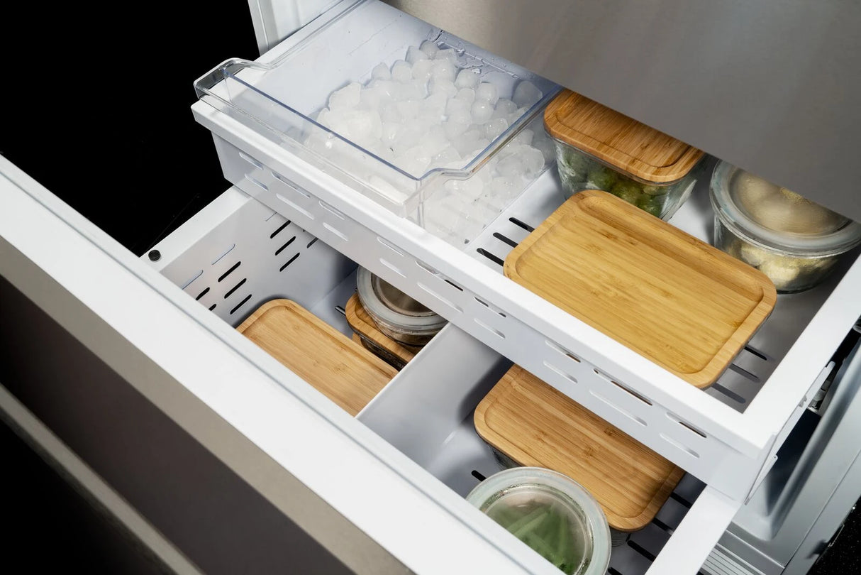 BERTAZZONI  30" W Built-In Bottom Mount Refrigerator SS Panel, LEFT SWING - Stainless Steel (REF30BMBIXLT)