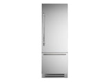 BERTAZZONI  30 inch built-in Bottom Mount Refrigerator with ice maker - Stainless Steel (REF30BMBIXRT)