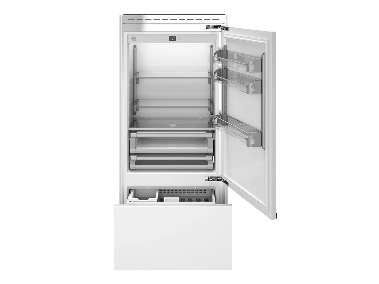 BERTAZZONI  36 inch built-in Bottom Mount Refrigerator with ice maker - Panel Ready (REF36BMBIPRT)