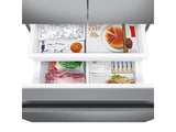 Samsung  22 cu. ft. Smart 3-Door French Door Refrigerator with External Water Dispenser in Fingerprint Resistant Stainless Steel - Other (RF22A4221SRAA)