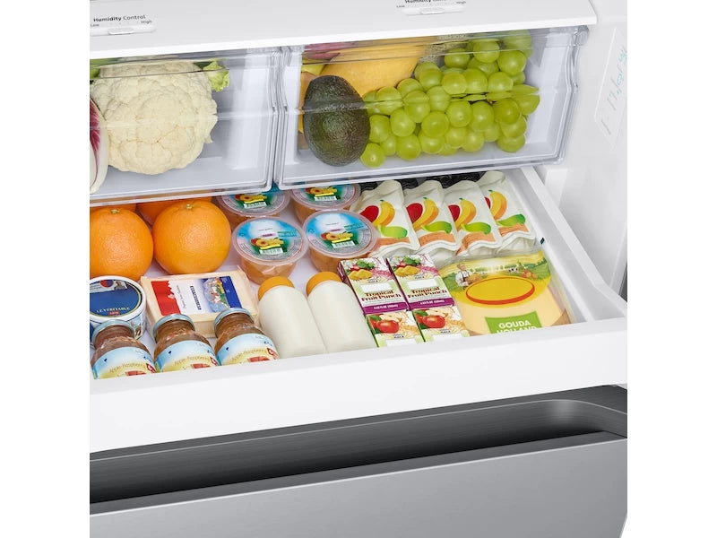 Samsung  22 cu. ft. Smart 3-Door French Door Refrigerator with External Water Dispenser in Fingerprint Resistant Stainless Steel - Other (RF22A4221SRAA)