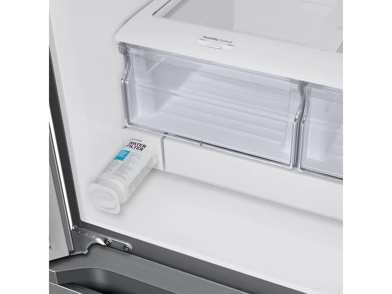 Samsung  22 cu. ft. Smart 3-Door French Door Refrigerator with External Water Dispenser in Fingerprint Resistant Stainless Steel - Other (RF22A4221SRAA)